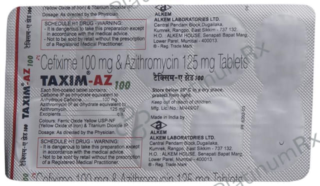 Taxim-AZ 100 Tablet