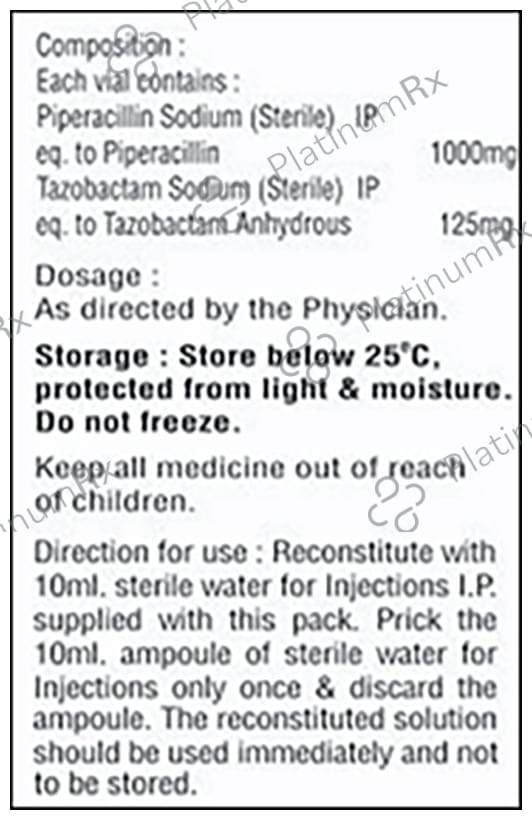 Tazolent 1.125 Injection