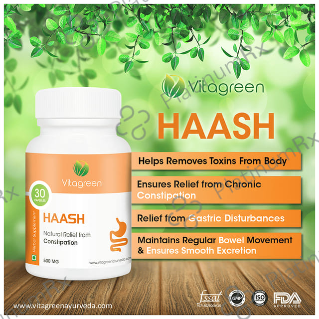 Vitagreen Haash 500mg Capsule