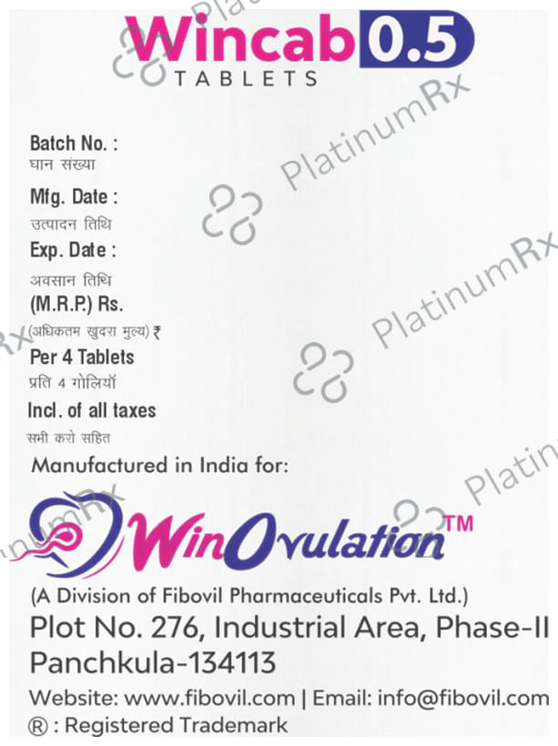 Wincab 0.5mg Tablet 4s