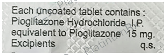 Pioglaz 15mg Tablet 10s
