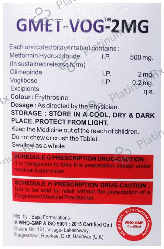 Gmet-Vog 2MG Tablet SR