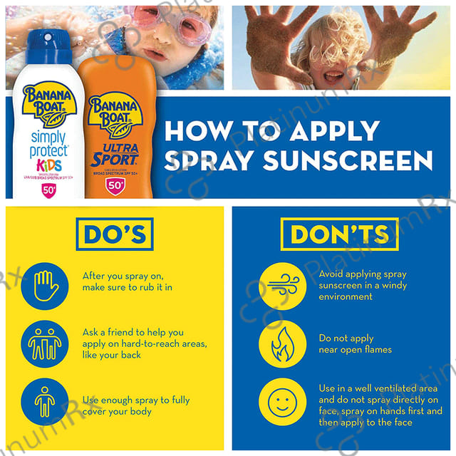 Banana Boat Sun Comfort Ultra Mist Broad Spectrum SPF 50+ Sunscreen Spray 170gm