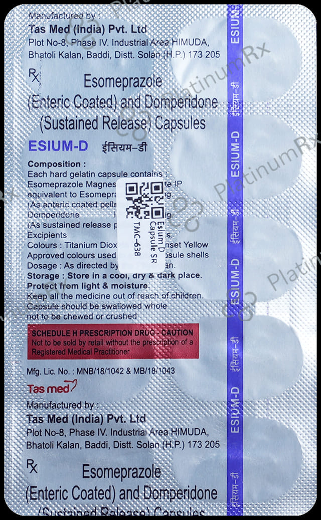 Esium D 30/40mg Capsule SR 10s