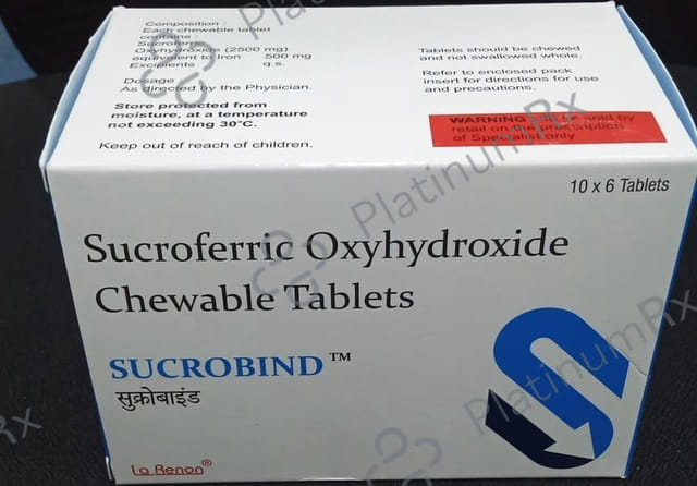 Sucrobind 500mg Chewable Tablet 6s