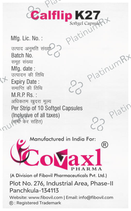 Calflip K27 Softgel Capsule