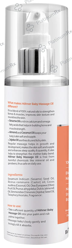 Hohner Baby Massage Oil
