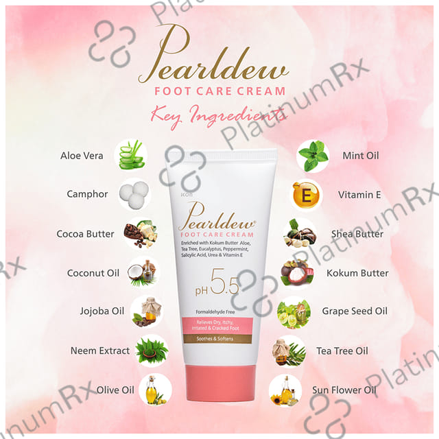 Pearldew Foot Care Cream (60gm Each) 1 Tube