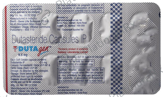 Dutagen 0.5mg Capsule 10s