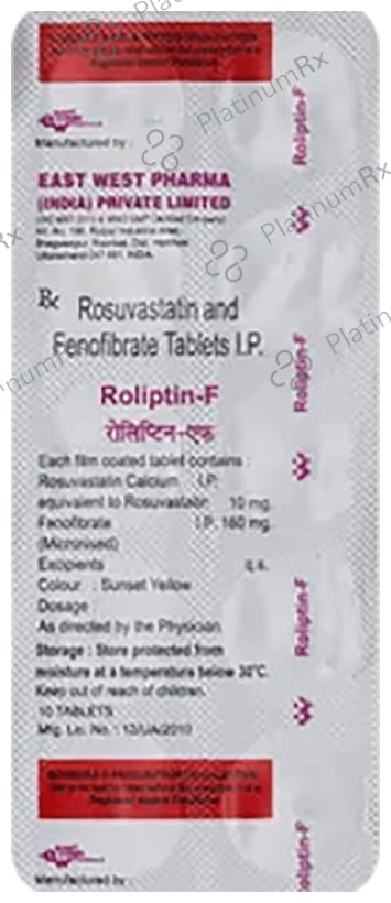 Roliptin F 160/10mg Tablet 10s