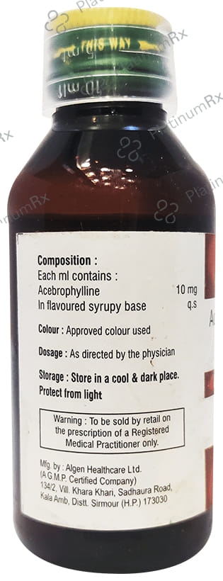 Altophylline 10mg Syrup 100ml