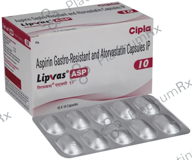 Lipvas ASP 10mg Capsule 10s