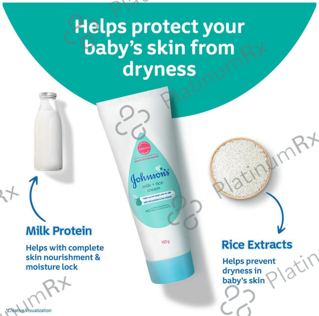 Johnson's Baby Milk + Rice For Baby's Healthy Skin Cream 50gm
