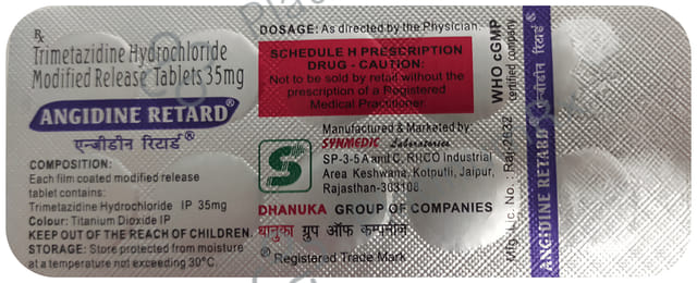 Angidine Retard 35mg Tablet MR 10s