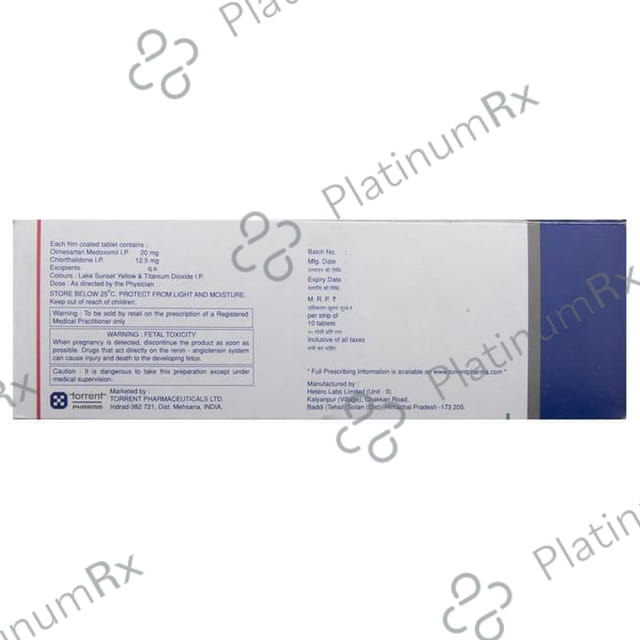 Olmetor CH 12.5/20mg Tablet 10s