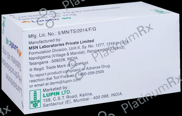 Lurafic 40mg Tablet 10s