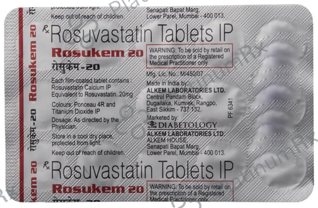 Rosukem 20mg Tablet 15s
