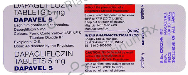 Dapavel 5mg Tablet 10s