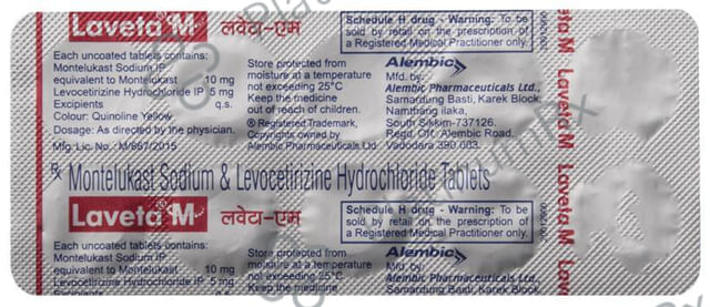 Laveta M 5/10mg Tablet 10s