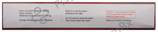 Formin-SR 500 Tablet 10 Tablet SR