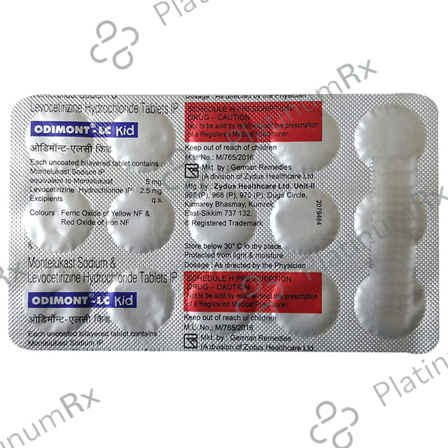Odimont LC Kid 2.5/5mg Tablet 10s