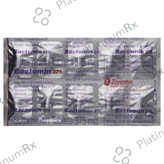 Bactomin 375mg Tablet 10s