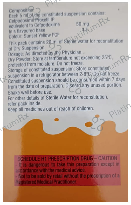 Cepodem 50mg Dry Syrup 30ml