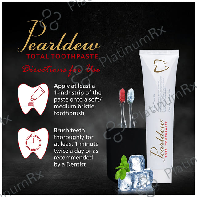 Pearldew Total Toothpaste (100gm Each) 1 Tube