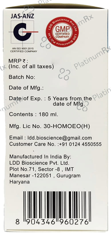 LDD Bioscience Elixir-Rite Restorative Tonic 180 ml