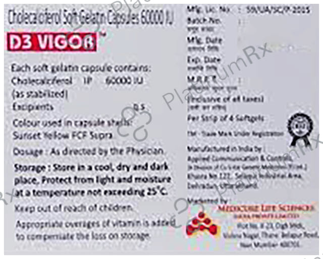 D3 Vigor Softgel Capsule
