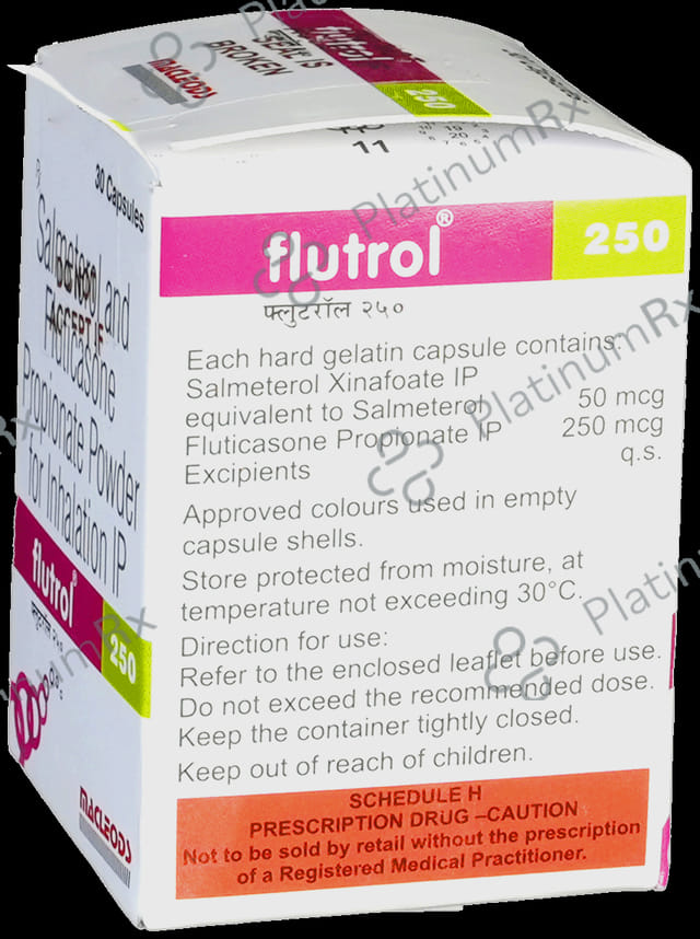 Flutrol 250/50mcg Capsule 30s