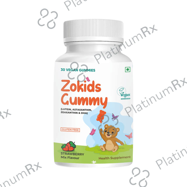 Zokids Gummy Strawberry Gluten Free