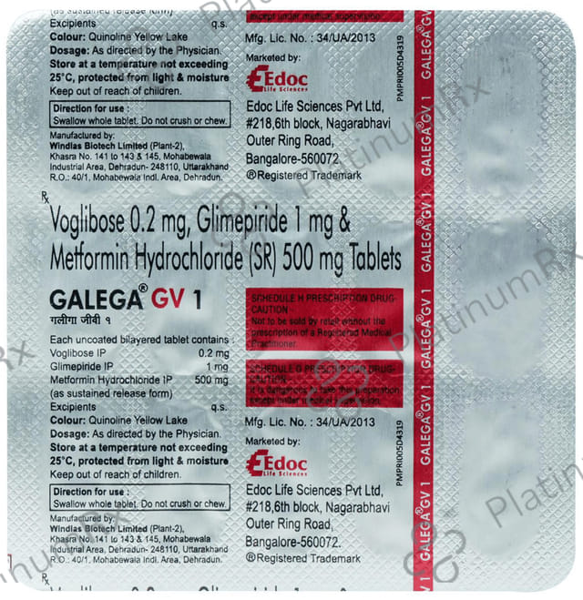 Galega GV 1 Tablet 15 tablets