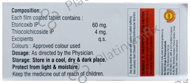 Ricotor 60/4mg Tablet 10s