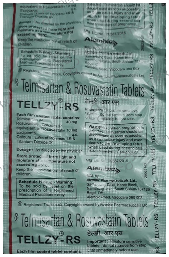 Tellzy RS 10/40mg Tablet 15s