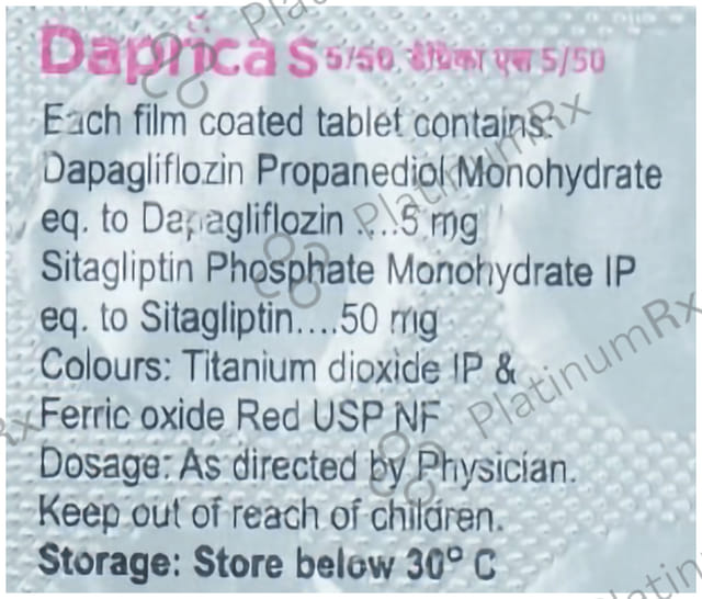 Daprica S 5/50mg Tablet 10s