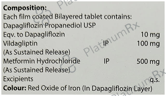 Dapaford VDM 10mg/500mg/100mg Tablet SR