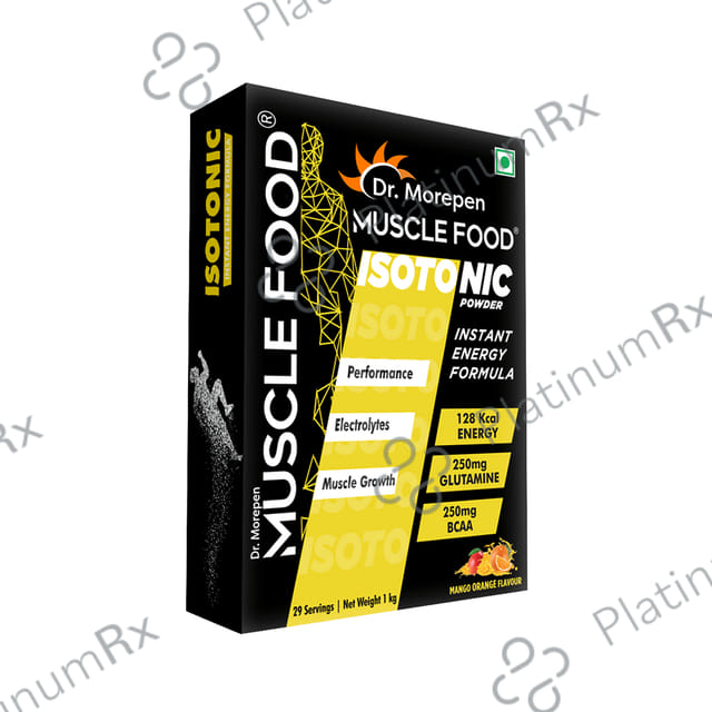 Dr. Morepen Muscle Food Isotonic Powder Mango+Orange