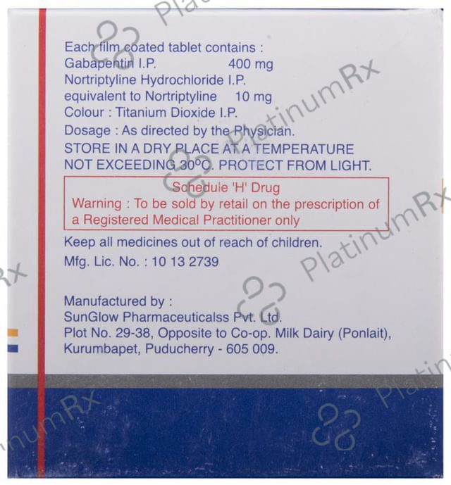 Gabator NT 400/10mg Tablet 10s