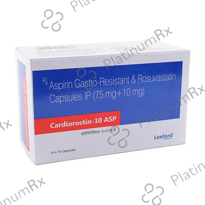 Cardiorostin ASP 10/75mg Capsule 10s