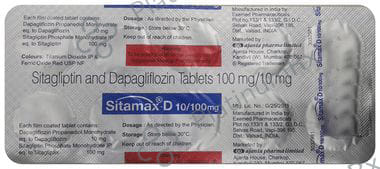 Sitamax D 10/100mg Tablet 10s