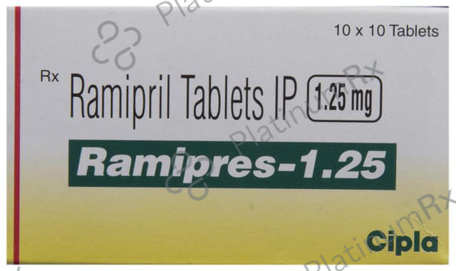 Ramipres 1.25mg Tablet 10s