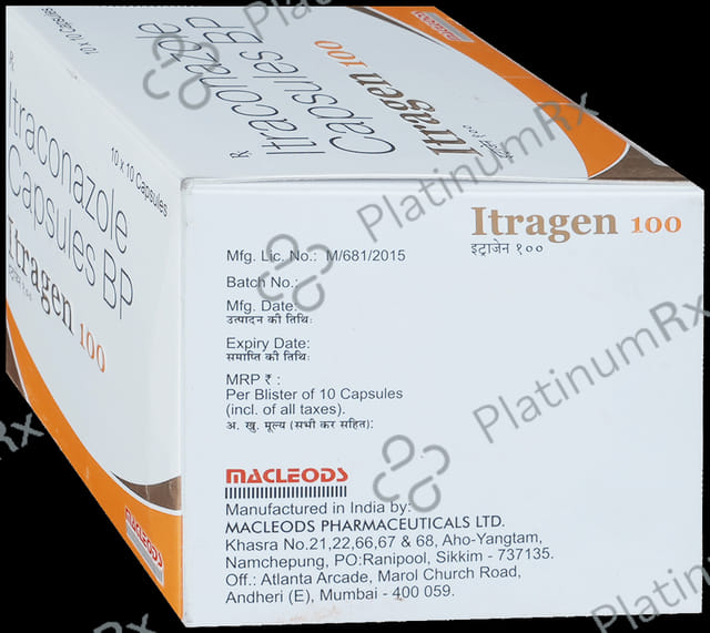 Itragen 100mg Capsule 10s