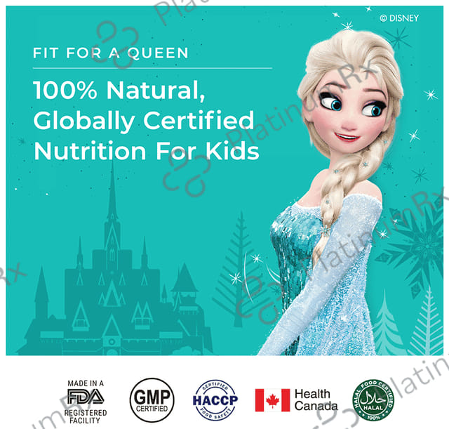 Wellbeing Nutrition Disney Frozen Melts into Natural B12 + D3 Oral Thin Strip For Energy, Growth & Development - Flavour Exotic Mango