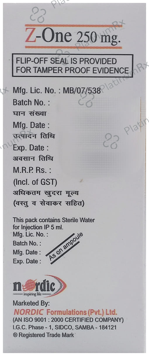 Z One 250mg Injection