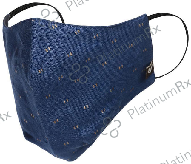 Linen Club 3 Ply Anti-Viral Pretreated Reusable Protective Mask Blue B8