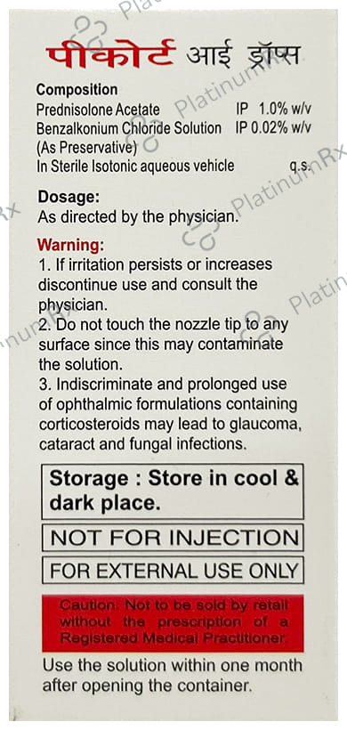 Pcort Eye Drop 5ml