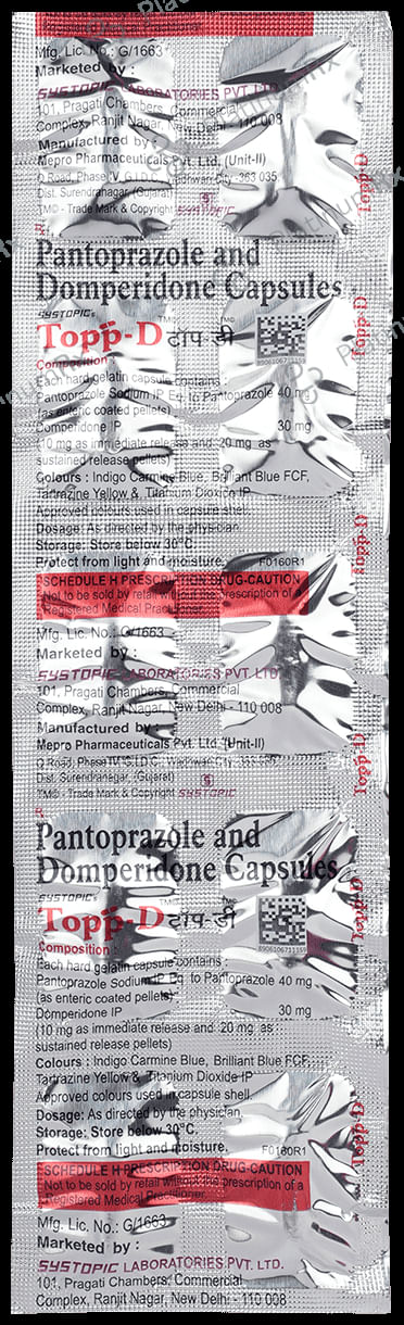 Topp D 30/40mg Capsule PR 10S