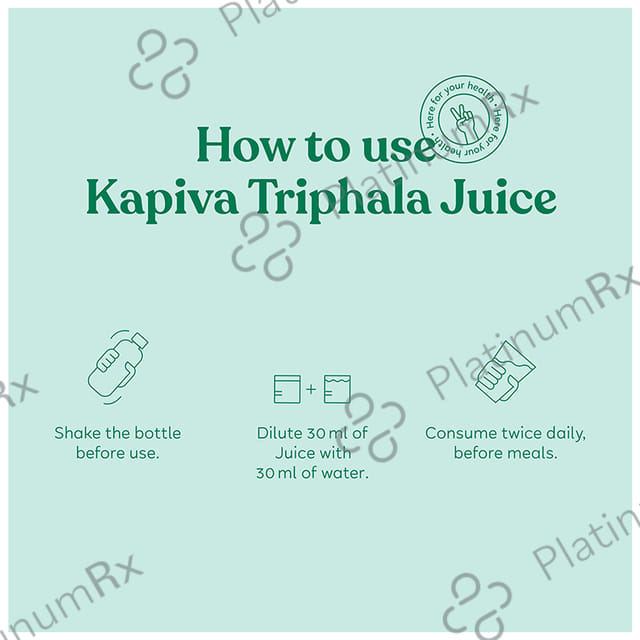 Kapiva Triphala Juice - 100% Ayurvedic - Relieves Constipation, Improves Digestion