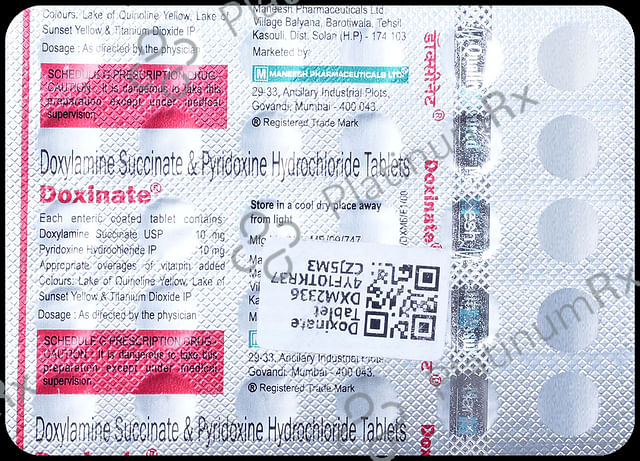 Doxinate 10/10mg Tablet 30s